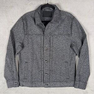 Taylor Stitch The Dispatch‎ Trucker Jacket Navy Jaspe Men's 40 Medium Button Up